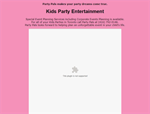 Tablet Screenshot of partypals.ca